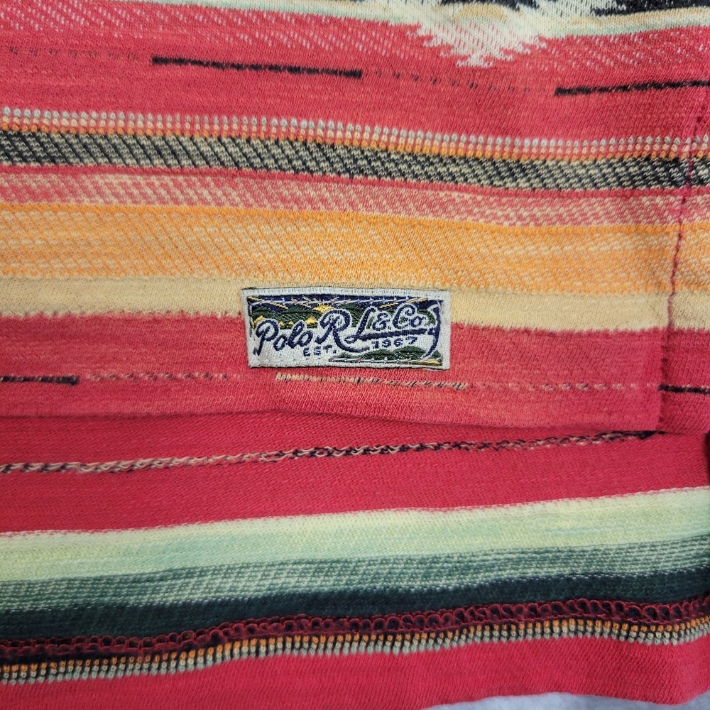 Vintage Polo Ralph Lauren Southwestern Navajo Aztec Polo Pullover M Custom Fit - Picture 5 of 8